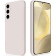 thumbnail image 1 of WWS-Case Compatible with Samsung Galaxy S24, Silky-Soft Touch Full-Body Protective Phone Silicone Case, Shockproof Cover with Microfiber Lining, White, 1 of 4