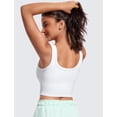 thumbnail image 2 of Top Corto de Tirantes CRZ YOGA Acanalado con Relleno Blanco Grande, 2 of 5