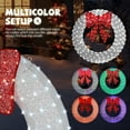 thumbnail image 2 of Zimtown 48in Christmas Wreath Christmas Outdoor Decor 315 Lights LED Holiday Decoration - Multicolor, 2 of 6