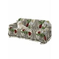 thumbnail image 2 of Animal Flowers Couch Cover, Vintage Country Glass Daisy Floral Plant Sofa Cover Blanket for 3 Cushion Couch, Sectional Sofa Slipcover Furniture Protector for Living Room Bedroom 71''x134'', 2 of 9