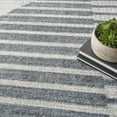 thumbnail image 2 of Nourison Astra Machine Washable Geometric Ivory Blue 7'10" x 10' Area Rug (8x10), 2 of 10