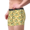thumbnail image 2 of Gukieu Frog In Orange Hat Print Men's Boxer Briefs, High Elastic Moisture Wicking Boxer Briefs Underwear-Small, 2 of 5