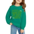 thumbnail image 4 of Mercatoo Girls Boys St. 𝐏atrick's Day Sweatshirt Outfit Toddler Crewneck Long Sleeve Pullover Kids Letter Shirt Sweater Tops, 4 of 6