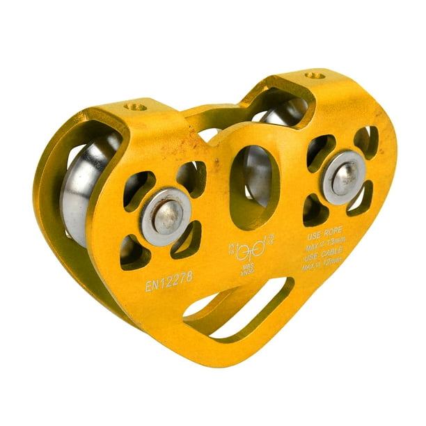 Zipline Pulley, Climbing Pulley 30KN Wear Resistance Lightweight