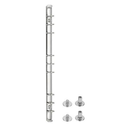 9 Holes Ring Binder B5 Notebook 15mm Binder Mechanisms Silver 1 Set