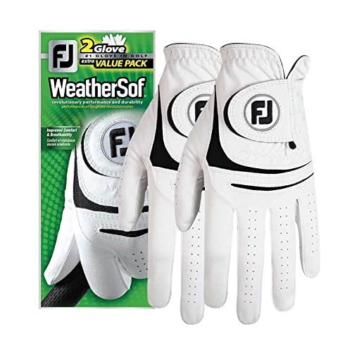 new 2017 footjoy weathersof mens golf gloves (2 pack) (cadet x-large, worn on left hand)