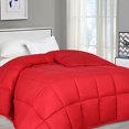 thumbnail image 2 of Superior Oversized All-Season Reversible Down Alternative Comforter, Full/Queen, Red, 2 of 15