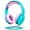 Mint/Pink, variant on FosPower Kids Headphones with 3.5mm Laced Cables, Children & Teens Over The Ear Foldable Adjustable Headset w/ Built-in Mic for Smartphones/PC/Tablet/Laptop/School (Max Volume 85dB) - Blue / Orange