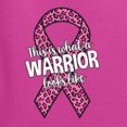 thumbnail image 6 of Wild Bobby, This is What a Warrior Looks Like Ribbon Pink USA Flag Sleeve Breast Cancer Awareness Men Tee, Fuchsia, Small, 6 of 6