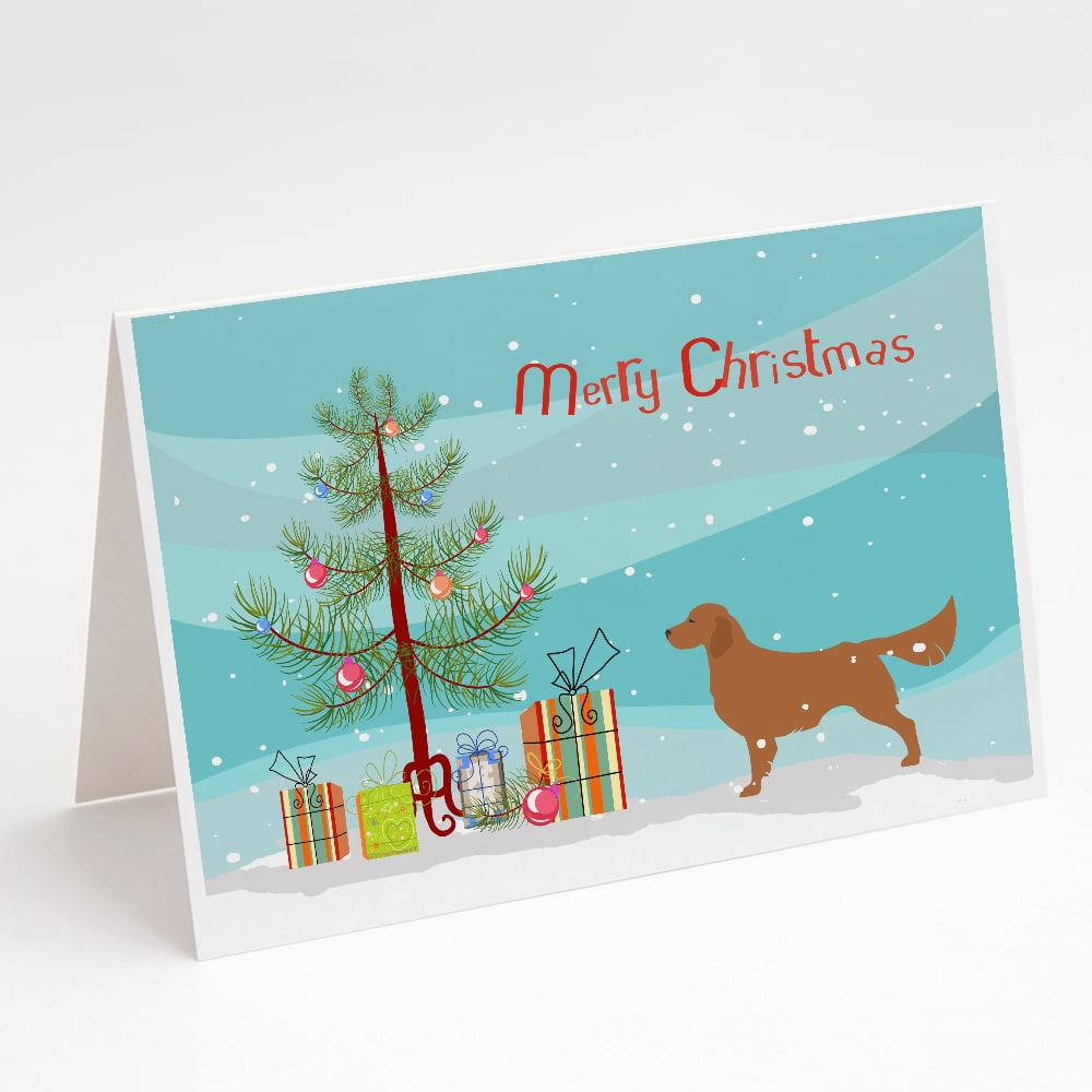 Caroline's Treasures Golden Retriever Christmas Christmas Greeting Cards  with Envelopes, 5" x 7" (8 Count) - Walmart.com