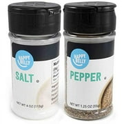 Salt and Pepper Set, 4 Ounces Salt and 1.25 Ounces Pepper