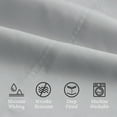 thumbnail image 4 of Hotel Style 1000 Tread Count Soft Silver Egyptian Cotton Luxury Bed Sheet Set, Queen, 4 of 10