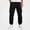 Black, variant on DJDLJWCJ Boys Jogger Cargo Pants Solid Color Elastic Waist Casual Pants Multi-pocket Outdoor Hiking Pants Dark Gray Size 14