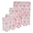 thumbnail image 5 of 200 Qty 6" x 9" Decorative Flat Paper Gift Bags - Pink Flower Pattern on White Bags - for Sales/Treats/Parties Cookies/Gifts - N'icePackaging, 5 of 8
