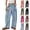 Hot Pink_DA01, variant on Womens Barrel Pants Drawstring Wide Leg Sweatpants Baggy Summer Lounge Pants Casual Beach Trousers with Pockets Hot Pink XL