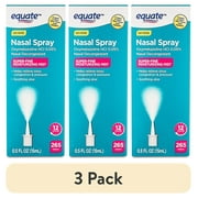 (3 pack) Equate Severe Nasal Spray Oxymetazoline HCI 0.05%, Superfine Mist, 12 Hour, 265 Sprays, Compare to Vicks® Sinex™ Severe Active Ingredient