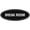 Black, variant on Signs ByLITA Oval Break Room Sign - Laser-Engraved Lettering | Durable ABS Plastic | Vibrant Colors | Powerful Foam Tape (Red) - Small
