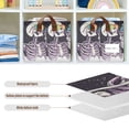 thumbnail image 4 of Yayeee Foldable Storage Basket for Shelves with Handles Set of 2 Waterproof Cloth Bins, White Skeleton, 4 of 7