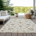 thumbnail image 6 of Addison Rugs Chantille Indoor/Outdoor Traditional Global Ivory Washable Rectangle Rug, 10' x 14', 6 of 6