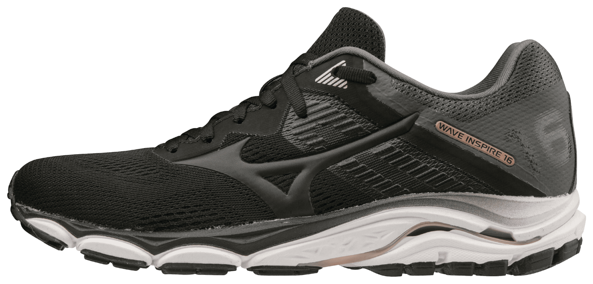 Mizuno Men s Wave Inspire 16 Running Shoe Size 12 Black 9090