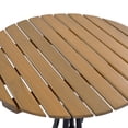 thumbnail image 3 of Belle Country 3 Piece Outdoor Patio Lounge Set with Curved Wicker Lounge Chair, Ottoman, and End Table, Cushions, Black+Natural+Beige, 3 of 18