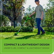 Greenworks 40V 13-Inch Cordless String Trimmer / Edger and Leaf Blower Combo Kit + 3 Bonus Spools, 2.0Ah Battery and Charger Included