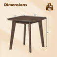 thumbnail image 3 of Gymax 2PCS Solid Wood Side Table w/Thickened Top & Curved Edge for Living Room Bedroom, 3 of 10