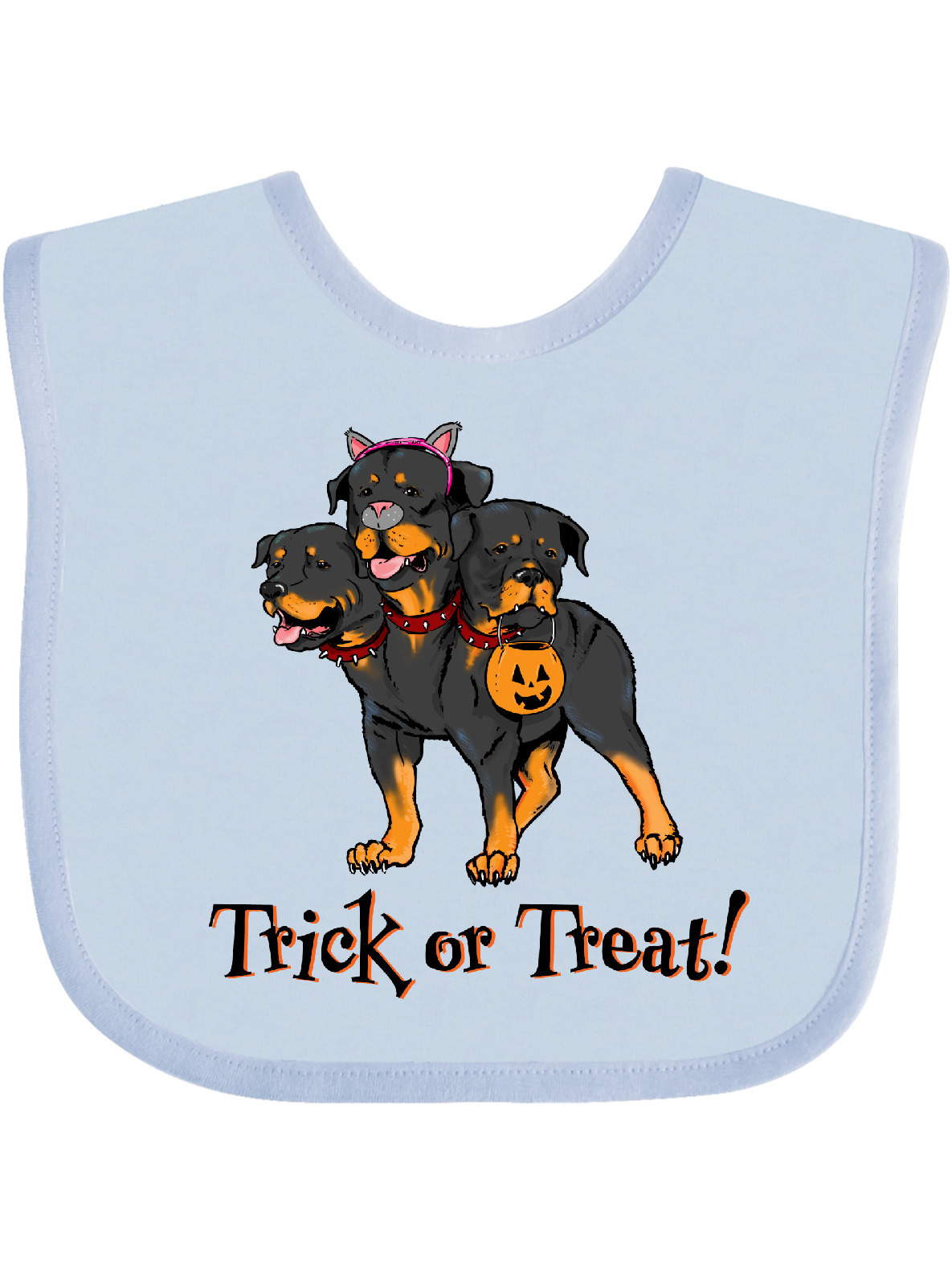 Trick Or Treat Cerberus Rottweiler Baby Bib Walmart Com