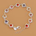 thumbnail image 1 of Nueva pulsera de plata de ley 925 con cuentas, cadena romántica de alta calidad para mujer, regalo de joyería para fiesta de compromiso y boda, 1 of 2
