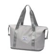 thumbnail image 2 of Expandable Travel Duffel Bag Large Capacity, 2-Layer Weekender Carry On Tote with Trolley Sleeve, Waterproof Gym Sports Overnight Packing Cube Organizer for Airplane Flight Luggage, 1Pc, 2 of 6