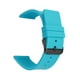 thumbnail image 5 of Correa de silicona Correa de reloj de pulsera con hebilla de metal de liberación rápida Hebilla Azul Negro, 5 of 8