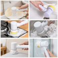 thumbnail image 3 of Electric Cleaning Brush, Handheld Rotating Scrubber, Electric Scrubber with Three Brush Heads, 3 of 5
