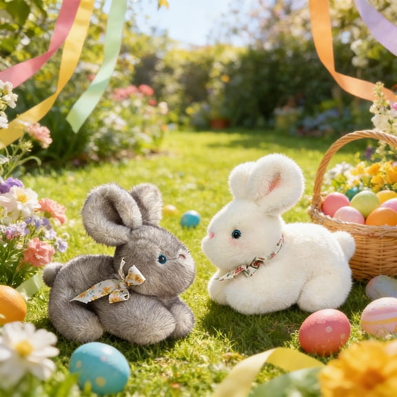 XGFHYJEH Easter Bunny Stuffed Animals, Stuffed Animals under $5, Stuffed Animals & Plush Toys, Stuffed Animals for Girls Boys, Small Stuffed Animals, Easter Bunny Plush Doll