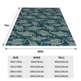 thumbnail image 3 of Bixox Fleece Blanket Fish Style Pattern Super Soft Double-Sided Microfiber Flannel Blanket for Sofa, Bed, Couch,Suitable for All Seasons - 80"x60", 3 of 5