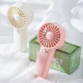 thumbnail image 2 of Dry battery small fan small fresh student dormitory portable outdoor portable lanyard mini handheld small fan White, 2 of 4