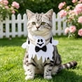 thumbnail image 2 of Halloween Pet Bandana Skeleton Ghost Pumpkin Dog Triangular Scarf Saliva Towel Porch Holiday Outfit Accessories, 2 of 6