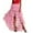 Pink, variant on Women's High Low Ruffles Tulle Party Skirt High Waist Pleated Bubble Long Skirt