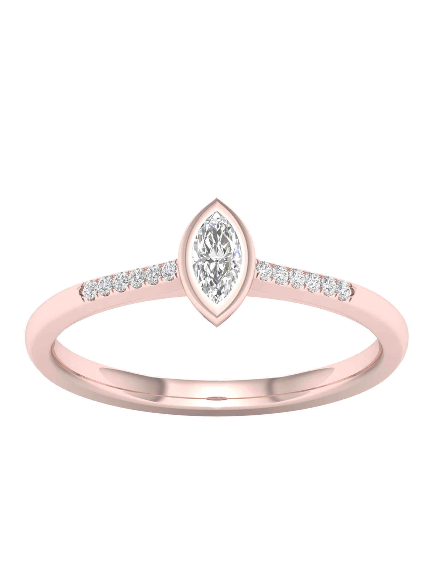 tusakha 14K Rose Gold Plated 925 Sterling Silver Princess Yellow Sapphire Mens Wedding Band Ring