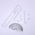 thumbnail image 1 of Drafting Tools for Architects, Engineers Transparent Design Clear Ruler Inch Metric Scales for Precise Measurement Portable Design Math Set for Creative Professionals, 1 of 3