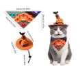 thumbnail image 3 of Kiddiway Halloween Hat and Bandana Costume – Accessory Set for Dogs and Cats, Perfect for Halloween Decor, Celebrations, and Trick-or-Treat Photos,D, 3 of 8