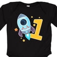 thumbnail image 4 of Inktastic Rocket Spaceship Happy First Birthday Boys or Girls Long Sleeve Baby Bodysuit, 4 of 5