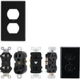 thumbnail image 6 of Bates- Black Outlet Covers Wall Plate, 10 Pack, Duplex Receptacle Outlet, 6 of 8