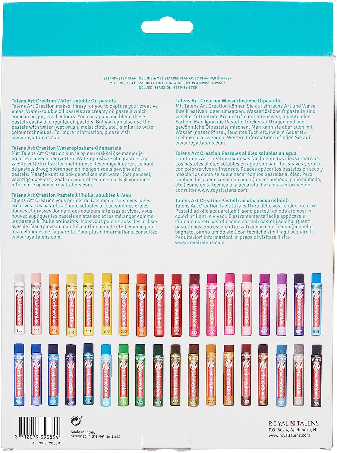 Talens Art Creation Water Soluble Oil Pastel Set of 36 - 9029136M
