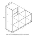 thumbnail image 5 of Furinno PELLI CUBIC Storage Cabinet in 3-2-1 in French Oak/Black, 5 of 5