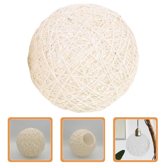 ULTNICE Pendant Lamp Shade Woven Cotton Linen 1Set 5.9In