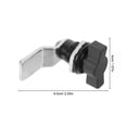 NICERIO Black T-handle Cam Lock for Machine Cabinet and Electric Box ...