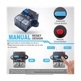 thumbnail image 2 of 250 Amp High Amp Marine Rated Circuit Breaker for Boat Trolling Motor with Manual Reset Switch, Water Proof, 12V- 48V DC, 2 of 5