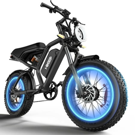 3000W Peak Dual Motor Fat Tire Electric Bike for Adults, 48V 15Ah Removable Battery Ebike, 32MPH Long Range E-Bike with Hydraulic Brakes & Full Suspension