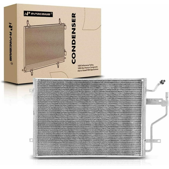 A-Premium Air Conditioning A/C Condenser Compatible with Dodge Ram 2500, Ram 3500, 1994-1997, 5.9L, Replace# 4579, 550555824AA