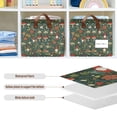 thumbnail image 4 of Yayeee Foldable Storage Basket for Shelves Set of 2 Waterproof Cloth Bins with Handles, Forest Mushroom Pattern, 4 of 7